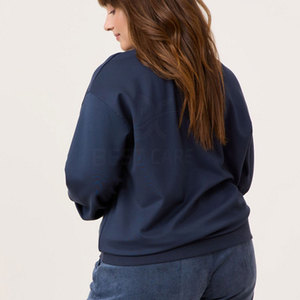 Sweat-shirt avec strass pour femmes avec un nouveau design pour le streetwear élégant Sweat-shirt respirant pour femmes avec strass - Product Image 5