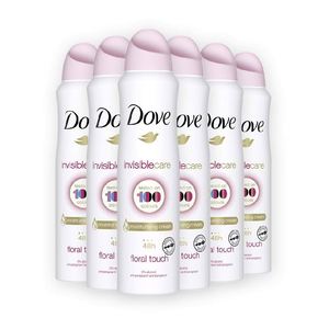 Dove Invisible Care Anti-perspirant Aerosol Pack of 6 <b>Moisturising</b> Cream Deodorant That Leaves No White Marks 250 ml - Product Image 5
