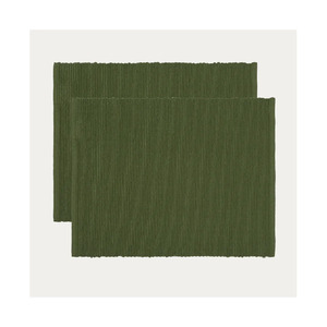 Décoration de maison de ferme et de cuisine napperons très absorbants 100% coton vert foncé napperon côtelé réutilisable de haute qualité durable - Product Image 1