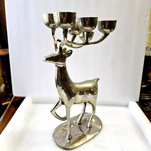 Fabulous Design Home Decor <b>Candelabra</b> Candle Holder Reindeer <b>Candelabra</b> Finest Quality Metal Silverware <b>Candelabra</b> Candle Holder - Product Image 2