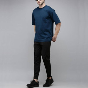 เสื้อยืดโชว์ไหล่สำหรับผู้ชายผลิตจากผ้าฝ้ายโพลีเอสเตอร์คุณภาพสูง - Product Image 6