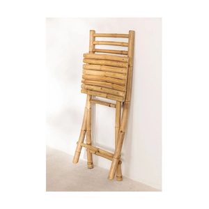 Ensemble de chaises pliantes modernes en bambou personnalisable Design minimaliste écologique pour la maison Salle à manger Salon Loisirs de plein air - Product Image 5