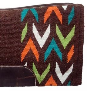 Manta de sillín de lana de Nueva Zelanda de calidad superior, ropa de cuero de diseño personalizado para equitación occidental - Product Image 5