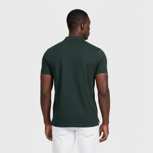 Polo de manga corta liso básico Regular Fit estilo casual para hombre - Product Image 3