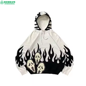 Sweat-shirts pour hommes de haute qualité, vintage, effet délavé, imprimés DTG, avec poche kangourou, 100% coton, doublure en polaire, écologiques, pour l'hiver - Product Image 5