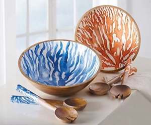 Meilleures ventes Ensemble de bols en bois décoratifs de Noël à bas prix avec impression en émail et design moderne - Product Image 3