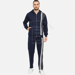 Survêtement Pour Hommes Budget Friendly Survêtements Logo Personnalisé En Gros Formation 2 Pièces Fermeture Éclair Style Ensemble - Product Image 1