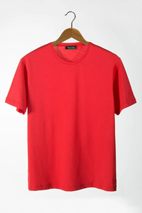T-shirt vierge en coton vert Vente en gros T-shirt en coton pour homme surdimensionné personnalisé Conception imprimée Coton lourd Décontracté Col rond - Product Image 5