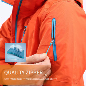 Veste coupe-vent pour homme de haute qualité, imperméable, avec logo sur le devant, à capuche, vente en gros, fourniture directe d'usine, service OEM - Product Image 5