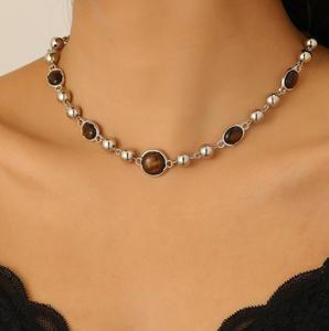 Wholesale Women's Fashion Zinc Alloy Beads <b>Chokers</b> Necklaces-Simple Design Gift - Product Image 5
