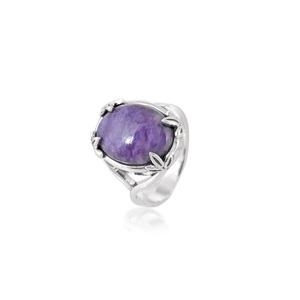 Purple Mohave <b>Turquoise</b> <b>Ring</b> 925 Sterling Silver Handmade Oval Gemstone <b>Ring</b> Designer Boho Jewelry Unique Gift for Her Elegant - Product Image 4