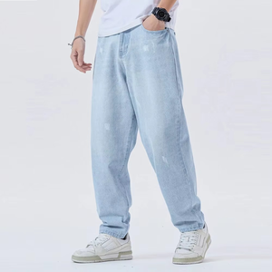 Pantalones de chándal para hombre de nuevo diseño 2025, logotipo personalizado, talla grande, Color sólido, ropa para correr, gimnasio, pantalones vaqueros - Product Image 1