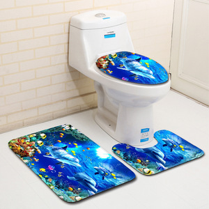 Custom Printed <b>Bath</b> Mat Bathroom Rug <b>Set</b> for Bathroom Non-Slip <b>Shower</b> Curtain <b>Bath</b> Mat - Product Image 1