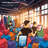 Fabricant de T-shirts en tricot sur mesure Services OEM ODM 100% Coton Respirant Anti-boulochage Anti-plis Impression numérique