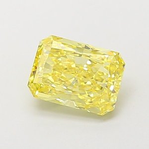 Diamante Radiante de 1.3ct VS1, Color Amarillo Intenso, Cultivado en Laboratorio - Product Image 1