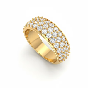 Anillo de Oro de 14K con Diamantes Redondos para Mujer |   Diamante de Corte Brillante de 1.50 Quilates - Product Image 1