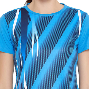 Camiseta informal de moda de tendencia para mujer, transpirable, de secado rápido, con logotipo personalizado, buen Material, precio razonable, servicios OEM de verano - Product Image 6