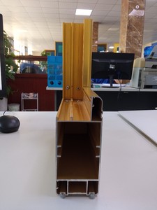 Shalumi Système de fenêtre en aluminium anodisé doré - Product Image 6