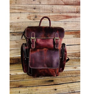 <b>Leather</b> Backpack Handmade <b>Rucksack</b> Personalised <b>Laptop</b> Trekking Backpack <b>Leather</b> Hiking Bag Men Women - Product Image 6