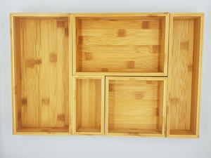 Bandeja de cesta plana de bambú hecha a mano decorativa Material natural Estilo rústico duradero para exhibición de alimentos - Product Image 6