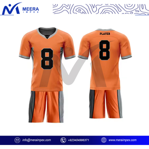 Ensemble de maillots de football pour hommes, logo personnalisé imprimé, short de football, respirant, séchage rapide, antibactérien, vêtements de sport légers - Product Image 2