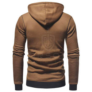 Sudaderas con capucha con cremallera informal para hombre de último diseño 100% algodón patrón sólido ropa de invierno al aire libre para adultos cuello con capucha - Product Image 3