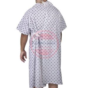 Venta al por mayor de batas personalizadas de hospital Gowm cuello redondo para pacientes - Product Image 5