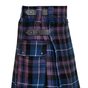 Gran oferta Kilt de tartán para hombre 100% algodón Kilt híbrido mejor calidad tradicional escocés Highland Kilt servicio al por mayor disponible - Product Image 4