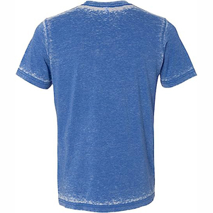 Camiseta personalizada de talla grande con lavado ácido para hombre, 100% algodón, transpirable, ligera, manga corta, cuello redondo, sudadera, ropa de calle - Product Image 2