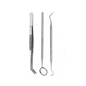 Juego de Instrumentos dentales manuales profesionales, herramientas reutilizables de grado A +, agarre ergonómico, espejo de pulido certificado CE, Explorer MEDIVA - Product Image 5