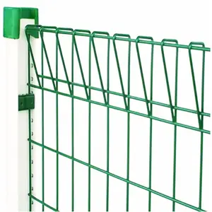 Hot Dipped Galvanized green Brc mesh Welded wire mesh fence panels brc fence