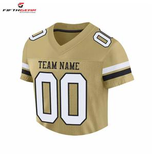 Vente en gros d'usine Maillot de football américain respirant Imprimé numérique Patch cousu personnalisé Maillot de rugby de football américain - Product Image 4