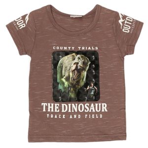เสื้อยืดเด็กชายแขนสั้น - สีน้ำตาล - Product Image 1