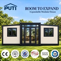 Maison Modulaire Conteneurisée Extensible Haut de Gamme 10ft 20ft Moderne Personnalisée 2 3 4 Chambres pour Bureaux, Immeubles et Villas