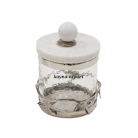 NUEVA COLECCIÓN DE LUJO DECORATIVO CRISTAL MARTILLADO DISEÑO DE HOJA DE ORO JUEGO DE BOTELLAS DE FANTÓN CUBIERTA CHOCOLATE CARAMELO GALLETAS TARRO DE ALMACENAMIENTO