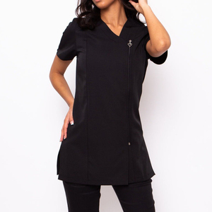 Uniforme de spa en polyester de haute qualité pour femmes, tunique avec logo personnalisé pour l'industrie de la beauté, vêtements de travail pour salons, vêtements pour femmes - Product Image 1