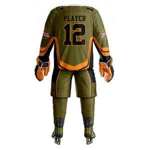 Por encargo del equipo juvenil de hockey sobre hielo desgaste sublimado práctica Jersey uniforme conjunto - Product Image 6