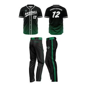 Camiseta de béisbol de softball con botones transpirable para hombre, uniforme con logotipo personalizado, conjunto de ropa deportiva juvenil sublimada, estilo impreso - Product Image 2