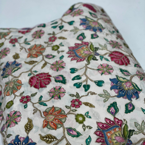 Pure natural crep position print <b>embroidery</b> work viscose fabric make to fancy dress <b>material</b> - Product Image 2