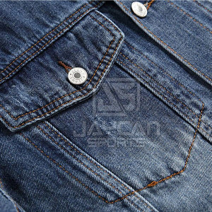 Chaqueta de Mezclilla de Estilo Casual Clásico Retro, Duradera y Cómoda para un Look Atemporal - Product Image 4