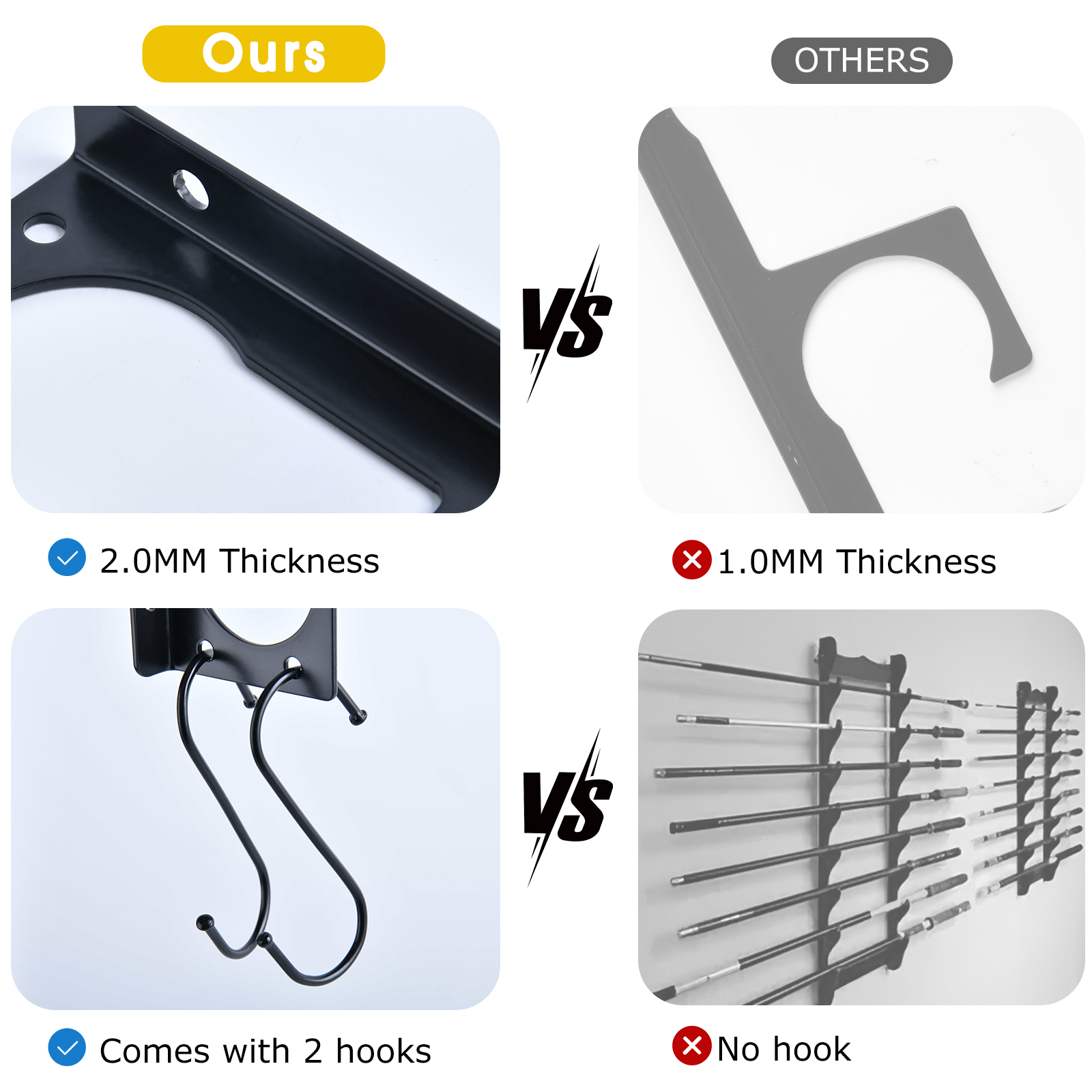 Edelstahl Angelruten halter an der Wand Angelrute halter Display Rack|  Alibaba.com