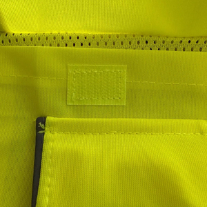 Men's High Visibility Polyester Safety Vest Breathable CE Certified Workwear with Custom <b>Colors</b> and Logo - Product Image 5