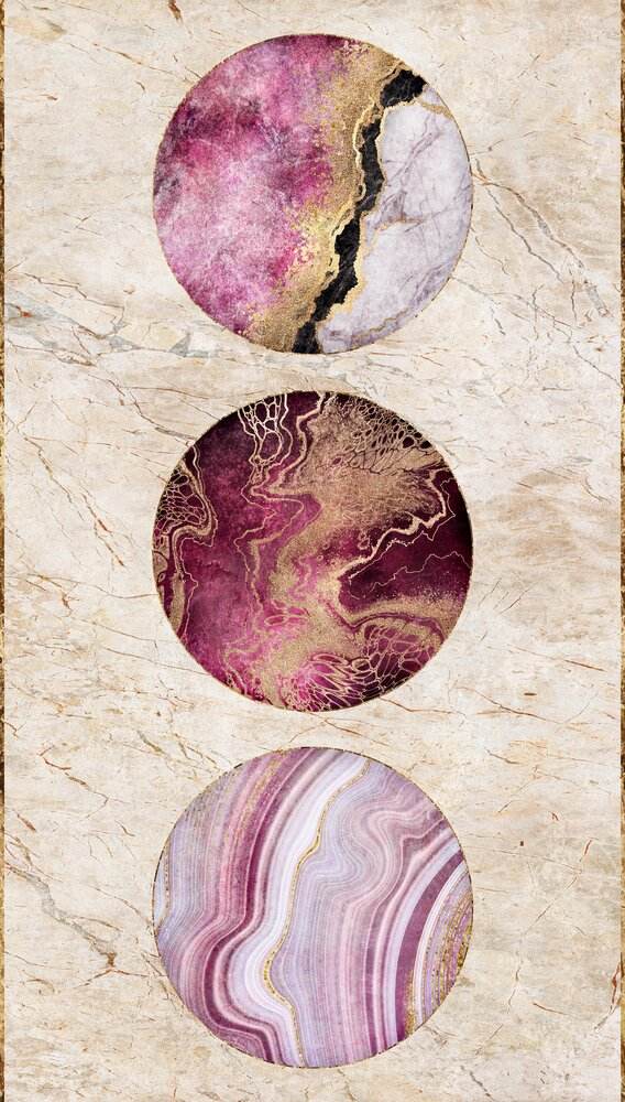 beige gold pink violet