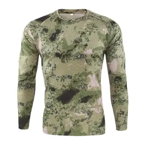 Pakistan No.1 Industry Made Low MOQ Camouflage fishing t-shirt wholesale camo long sleeve t shirts