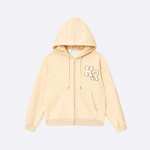 <b>Women</b> zipped sweatshirt Custom Logo <b>Hoodie</b> Fur Lining 100% Long Sleeve <b>Hoodie</b> Oversized Front Design <b>Hoodie</b> ,Soft fleece lining - Product Image 5