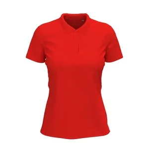เสื้อโปโลผู้หญิงแบบยืดได้สำหรับการขายส่งเพื่อการส่งเสริมการขาย - Product Image 3