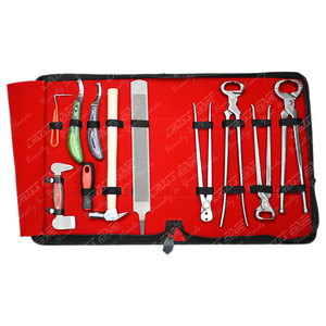 ชุดเครื่องมือ Farrier ชุดเครื่องตัดกีบม้าค้อนสำหรับใส่รองเท้ามีฮูปเปอร์12" - Product Image 1