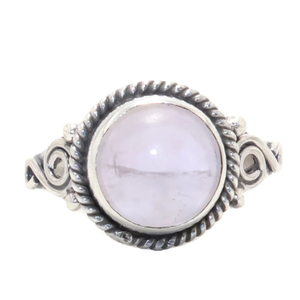 แหวนเงินแท้ 925 ประดับโรสควอตซ์ แหวนพลอยสีชมพู สำหรับงานปาร์ตี้ งานวันเกิด ราคาขายส่งจากผู้ผลิต - Product Image 1