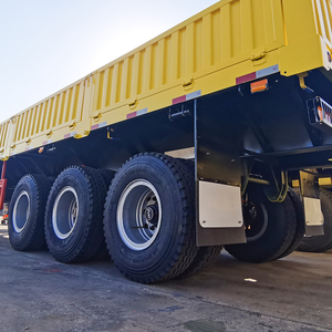 Semirremolque de Plataforma Plana con Paredes Laterales de Acero de 40 pies y 3 Ejes, Directo de Fábrica, para Transporte Eficiente de Equipos Pesados y Carga - Product Image 2