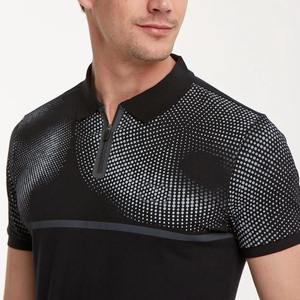 Polo manches courtes été mode hommes Polo t-shirts haute qualité Polyester coton Logo personnalisé solide polos - Product Image 3